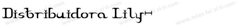 Distribuidora Lily字体转换